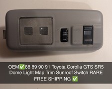 OEM✅88 89 90 91 Toyota Corolla GTS SR5 Dome Light Map Trim Sunroof Switch RARE picture