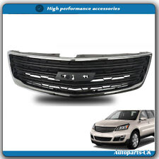 NEW For Chevy Traverse LS LT 13-2017 Front Upper Grille Insert Black/Chrome Trim picture