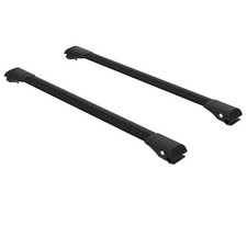 Roof Rack Cross Bars for Peugeot 407 SW 2004-2010 Black 2X picture