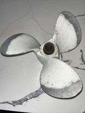 Vtg.60-70's Aluminum Boat Propeller 3 Blades Evinrude small horsepower engine picture