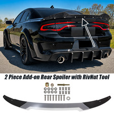 Fit 15-23 Dodge Charger SRT Decklid Spoiler Extension Wickerbill Gurney Flap picture