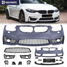 Front Bumper Grille Kit For 2009-2011 BMW E90 E91 3 Series w/PDC F80 M3 M4 Style picture