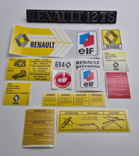 restoration sticker set fits renault 12 ts picture