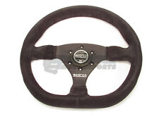 Sparco L360 Steering Wheel 330mm Black Suede with Flat Dish and Flat Bottom NEW picture