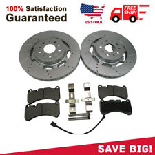 Maserati GranTurismo Gt front brake pads + rotors drilled & slotted 606 picture