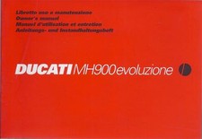2001 Ducati MH900 evoluzione 91370701D NOS 67 page owners manual mint condition picture