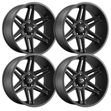 (Set-4) Vision 363 Razor 22x12 5x5 5x127 -51mm Satin Black Wheels Rims 22 inch picture