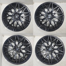 Koko Kuture Wheels Funen Matte Black Set Of 4 Staggered 20x9 & 20x10.5 5x115mm picture