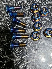 Titanium FR Sprocket Bolts + Nuts  12PCS KTM 690 500 450 350 250 picture