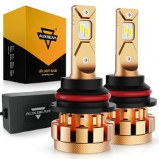 AUXBEAM Canbus 9007 HB5 LED Headlight Bulbs High Low Beam 6500K Super Bright 2X picture