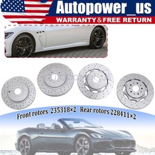 Front ＆ Rear Brake Rotors Fits For Maserati Granturismo GT & Quattroporte picture