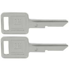 1970 1974 1978 1982 GM Chevy Olds Pontiac Square Late Style J Code 2 Key Blanks picture