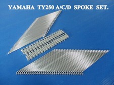 Fit YAMAHA TY250 A/C/D FRONT & REAR SPOKE SET 72 Pcs. JAPAN  [mi1089] picture