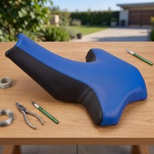 Suzuki LT500R Quadracer Seat Cover Black Blue Color Vinyl Seat Cover picture
