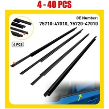 4-40X Door Window Weatherstrip Molding Trim Seal Belt For 2004-2009 Toyota Prius picture