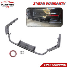 3x Carbon Fiber Rear Bumper Diffuser Splitter Lip For BMW F80 M3 F82 M4 2014-20 picture