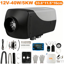12-24V 5KW Diesel Air Heater Bluetooth LCD Thermostat Caravan Motorhome (Grey) picture