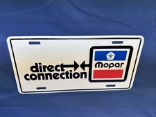 New 1970's Style Mopar Direct Connection License Plate Dodge Plymouth Chrysler picture