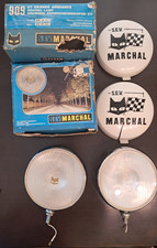 Vintage S.E.V. Marchal 909 GT Grande Ambiance Driving Lamps Pair w/ Covers Rare picture