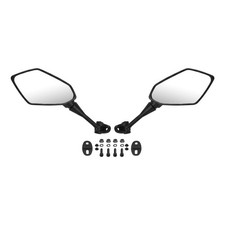 Pair Side Rear View Mirrors For KAWASAKI NINJA 650R ER6F ER-6F 2009-2016 Black picture