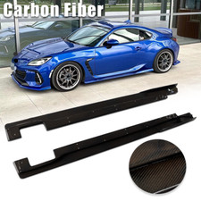 Pair Carbon Fiber Side Skirt Extension For 2022+ Subaru BRZ ZD8 Toyota GR86 ZN8 picture