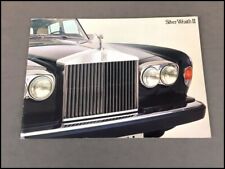 1977 1978 Rolls Royce Silver Wraith II 12-page Original Sales Brochure Catalog picture