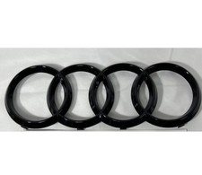 Audi Q7/SQ7 Front Grille 315mm Emblem Ring Gloss Black picture
