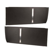 PUI Interiors D270 66 Fits Chevy II Nova SS Black Front Door Panels picture