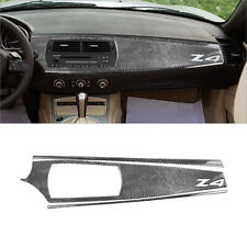 4Pcs Carbon Fiber Interior Main Dash Panel Cover Trim For BMW Z4 E85 2003-2008 picture