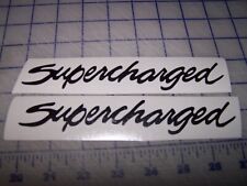 Supercharged Decal, Supercharged Hood Decal Set picture