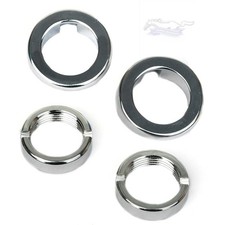 1964 1/2 1965 Mustang Windshield Wiper Bezel & Nut Kit - C5ZZ-17514-K picture
