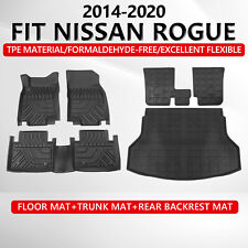Fit 2014-2020 Nissan Rogue SV S SL Trunk  Backrest Mat Floor Mats Cargo Liners picture