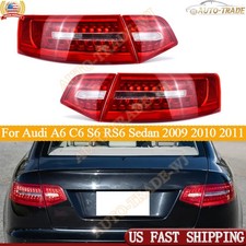 4PCS Outer Inner Tail Light Rear Brake Lamp For Audi A6 C6 2009-2011 Sedan picture