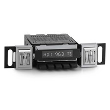 1967-1970 Dodge Dart Redondo RT ThumbRoller Radio RetroSound AUX Bluetooth Black picture