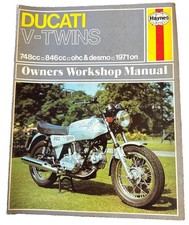 Ducati V-Twins Haynes Shop Manual * 748cc 846cc ohc & Desmo 1971+ picture