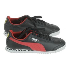 GENUINE Scuderia Ferrari PUMA Roma Race Shoe Size 9.5 Black W/Rubber Sole FR0652 picture