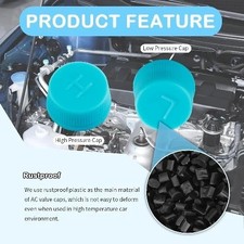 2PCS Car Air Conditioner  Valve Caps, Leakproof  Low & High Pressure Port picture