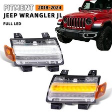 LED Fender Turn Signal Lights DRL for Jeep Wrangler JL Gladiator Rubicon 2018-25 picture