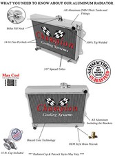 3 Row SZ Champion Radiator for 1972 - 1975 Jensen Healey picture