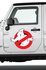 Ghostbusters CLING - 2 waterproof/UVproof Removal cling decals for your Vehicle picture