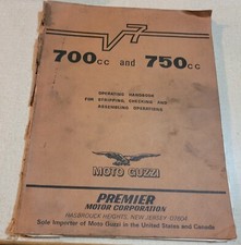 Moto Guzzi V7 700 750 Handbook Factory Genuine OEM Book Motorcycle 700cc 750cc picture
