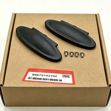 2x For Porsche 996/997-911, 986/987 Boxster,Cayman Sun Visor Mirror Cover Black- picture