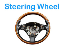 03-13 Maserati Quattroporte M139 Steering Wheel Mahogany Wood Black Oem picture