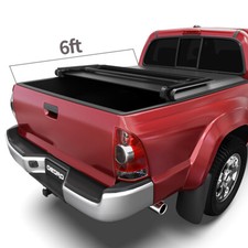 Tri-Fold 6ft Soft Truck Tonneau Cover Bed For 2005-2015 Toyota Tacoma w/Lamp picture