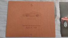 FERRARI 550 MARANELLO LEATHER PLAQUE AND PROMO PACKAGE picture