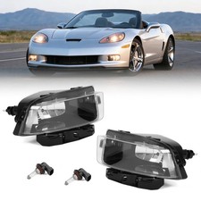 For Chevrolet Corvette 2005-2013 Halogen Fog Lights w/Bulbs Driver & Passenger picture