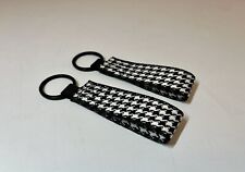 2pc Porsche 911 GT3 RS Houndstooth Pepita Style Mini Version Door Pull KeyChain picture