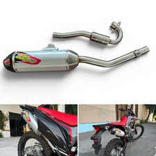 TI-6 EXHAUST FULL SYSTEM STAINLESS PIPE TI6 SILVER FOR HONDA CRF150 CRF150LR picture