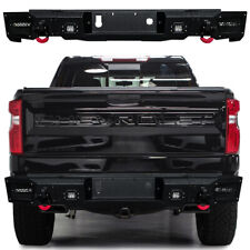 For 2019-2024 GMC Sierra 1500 Rear Bumper with Aluminum LED Lights & D-Rings picture