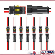 8Pair 2Pin Waterproof Electrical Connector Plug, Quick Disconnect Car Wire Conne picture